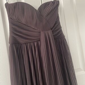 Calvin Klein Dress Women’s Sz 8 Mocha Prom Formal Strapless Baby Doll Y2K Tulle